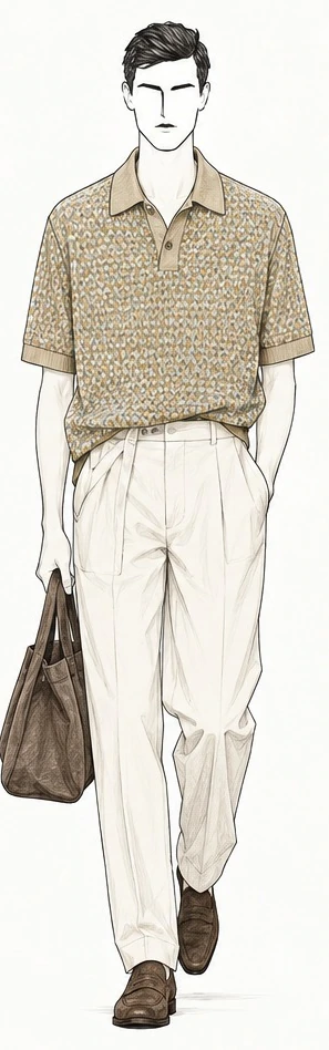 Collection study — short-sleeve polo