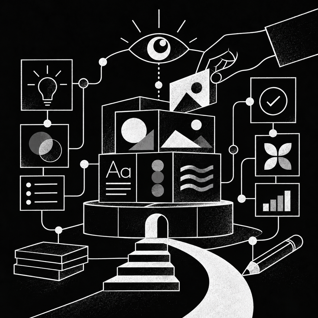 Diagrammatic illustration for Governing Creative Direction