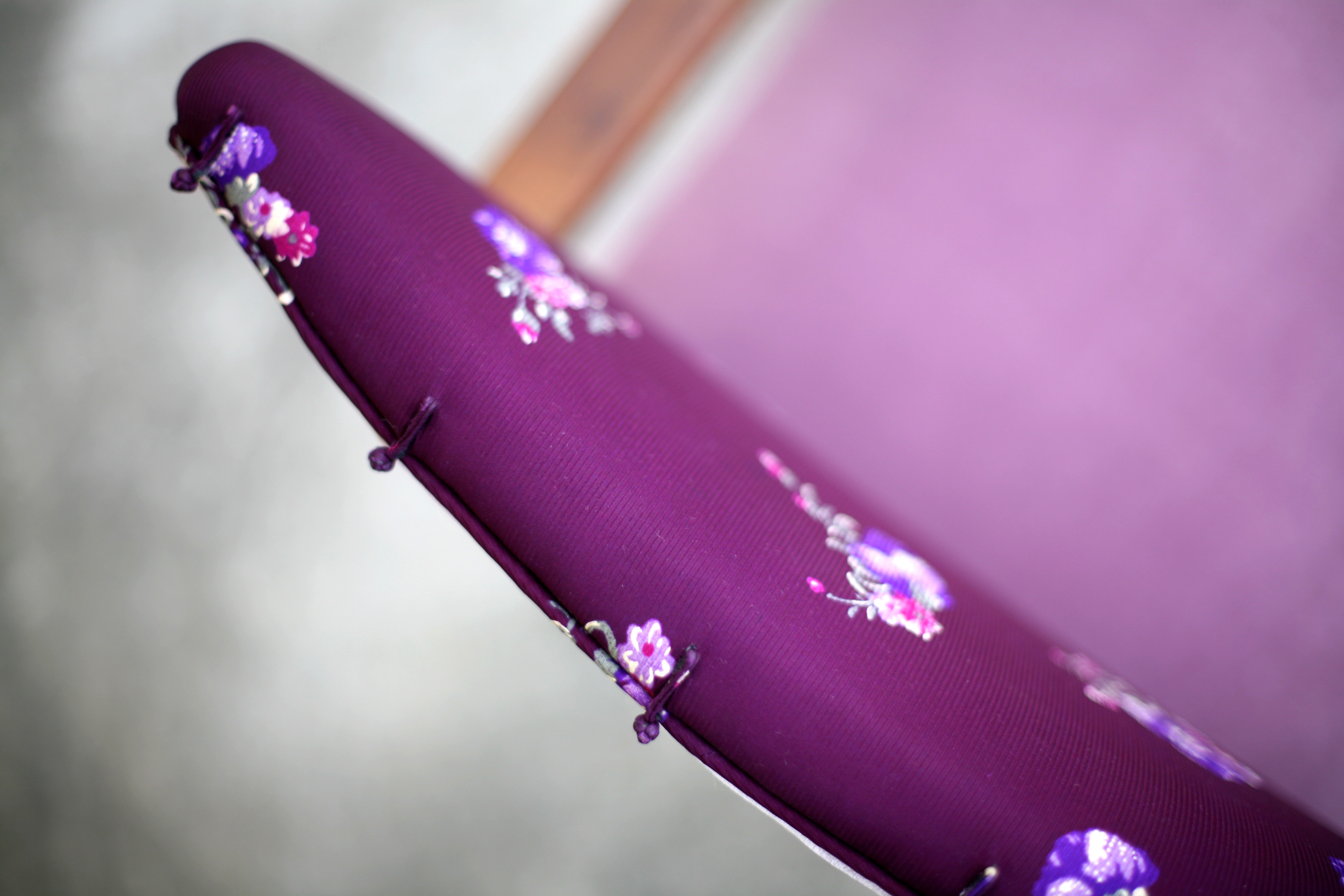 H-Chairs Florentine upholstery and Qipao material detail