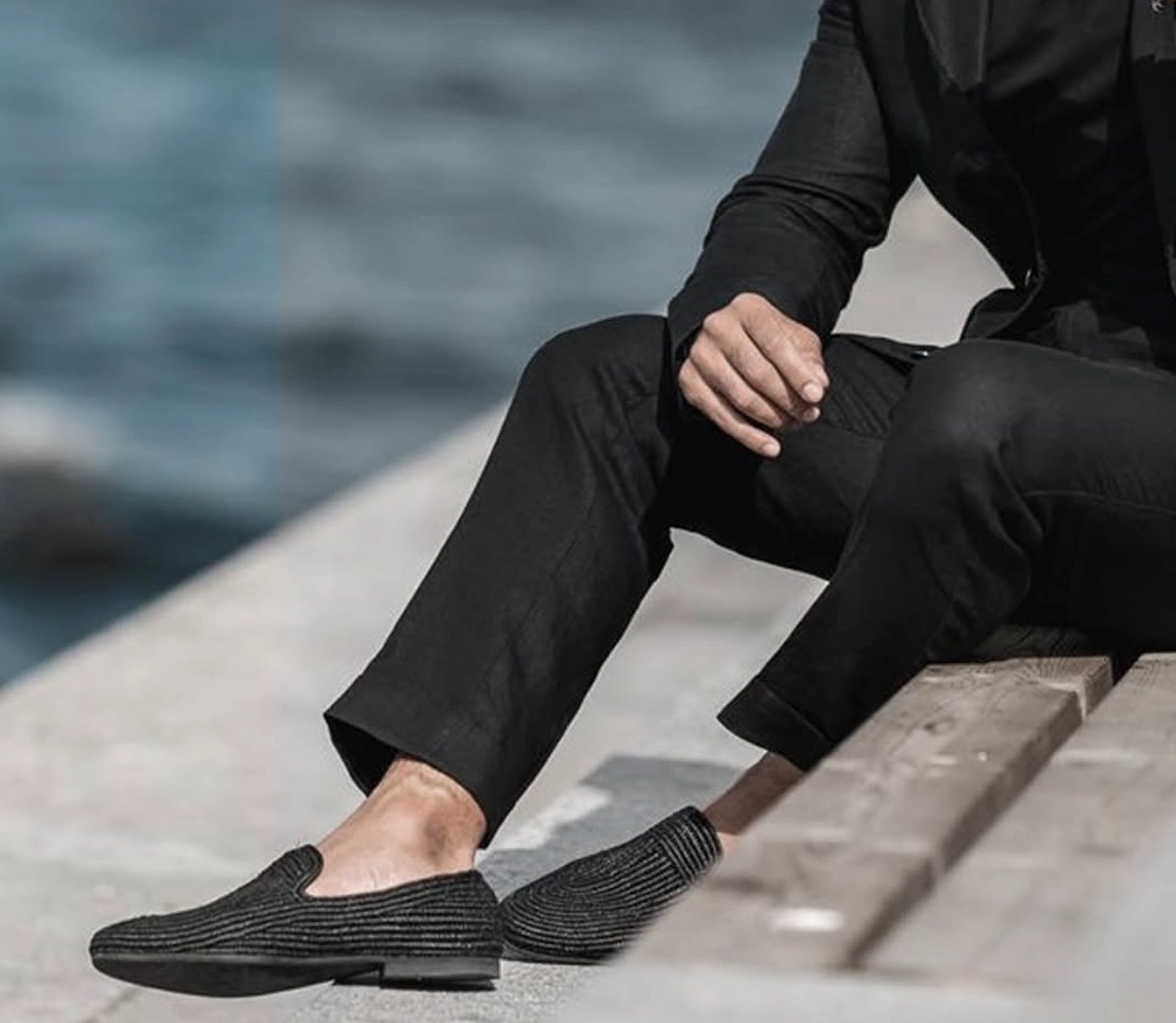 noMade Portofino loafer in raffia